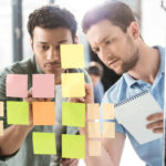 feature image showing people collaborating agile