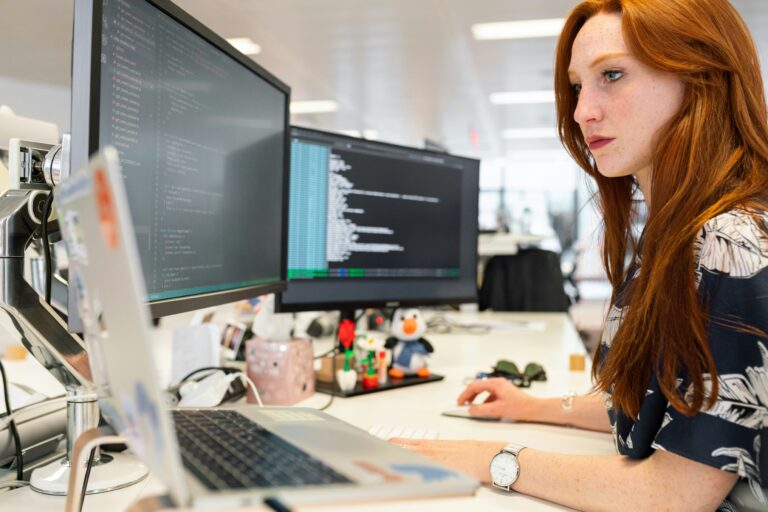 picture of a woman working